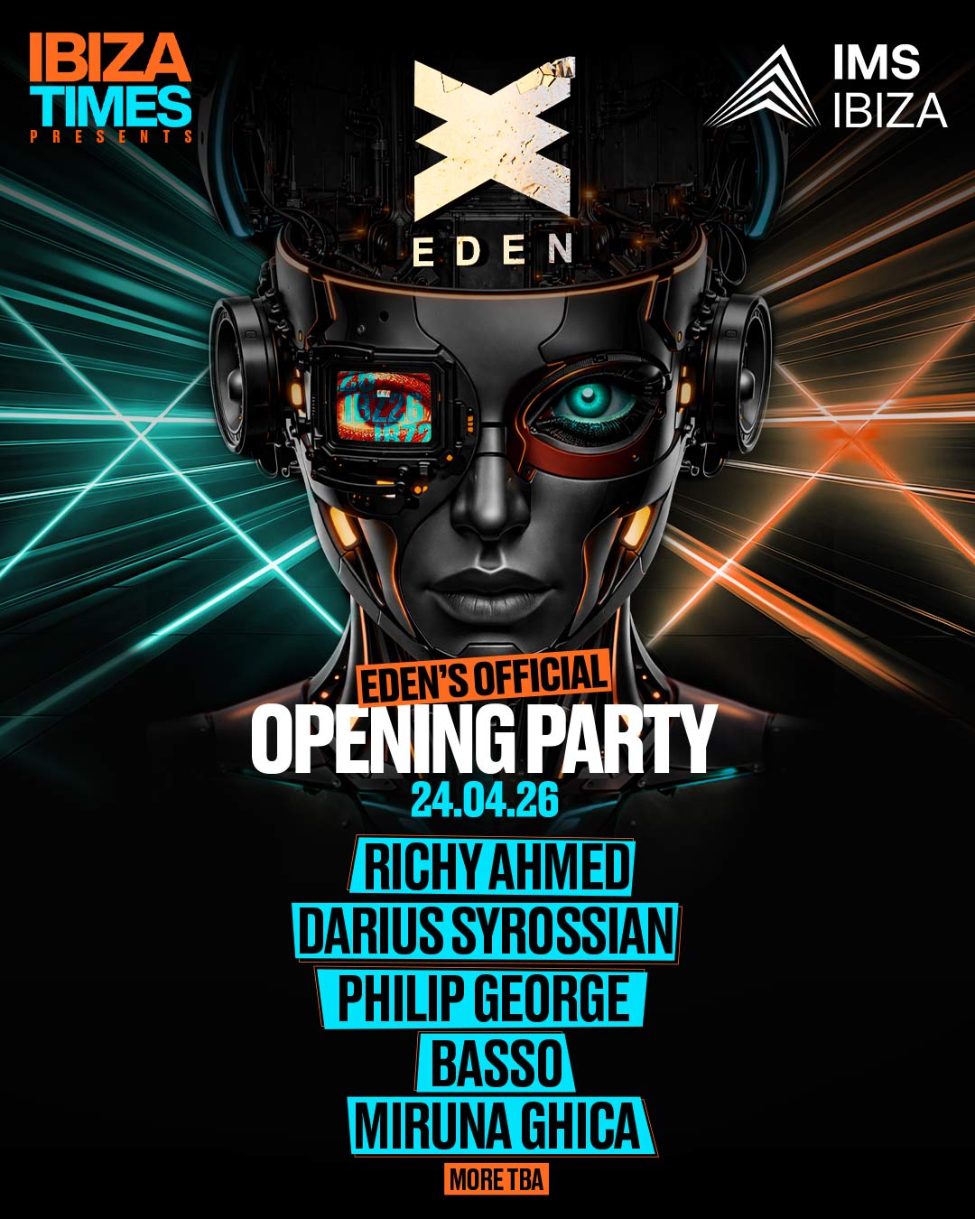 Ibiza Times x Eden opening party lineup